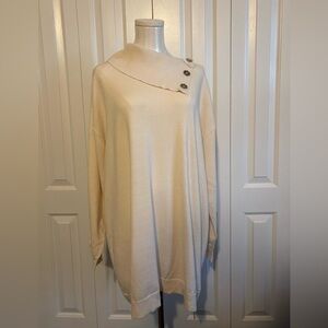 SIMPLY EMMA, Ivory Super Soft, Oversized and Lightweight Cozy Sweater